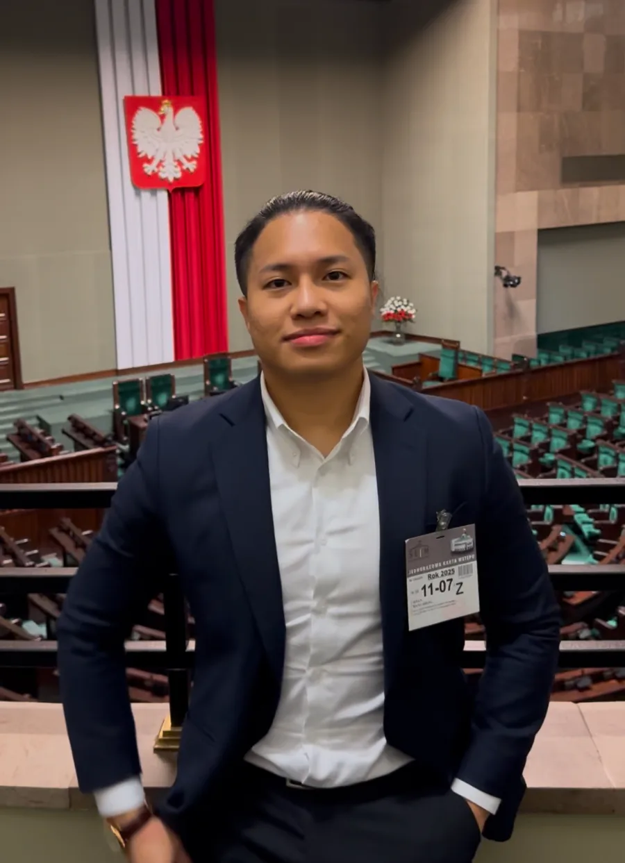 Cleven Chang at the Parliament of Poland